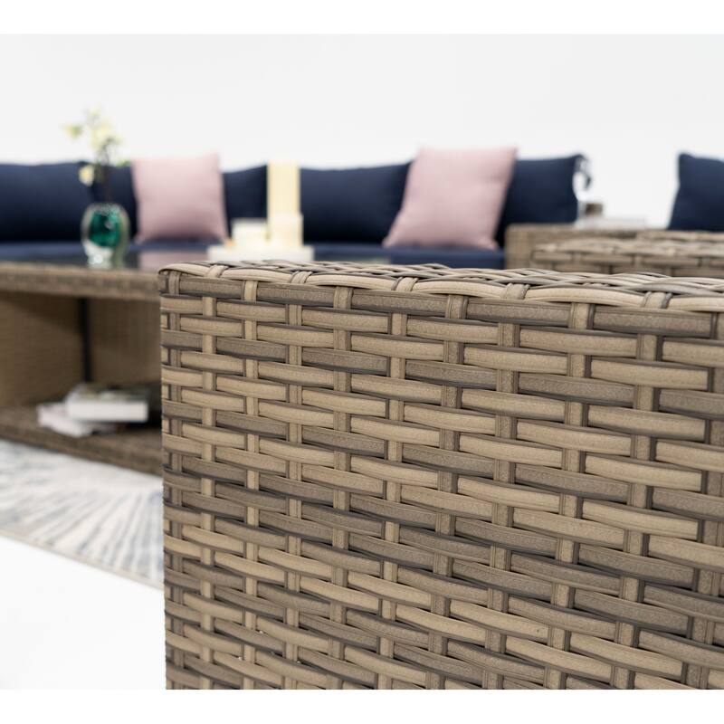 Ventura 9-Piece Multiple Chairs Rattan Seating Collection