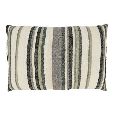 Striped Serenity Throw Pillow