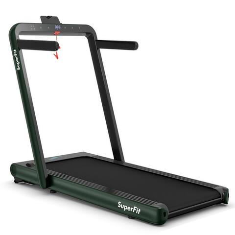 4.75HP 2 In 1 Folding Treadmill with Remote APP Control - 58" x 31" x 47" (L x W x H)