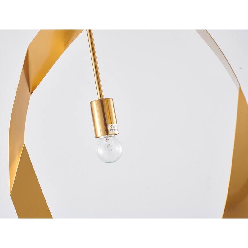 Crystal Pendant Light - Modern Ceiling Mount Fixture, Metal Hanging Lamp, 20 Inch Artistry Design