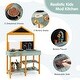 preview thumbnail 4 of 8, Costway Kids Kitchen Playset Outdoor Mud Kitchen with Root Viewer - See Details