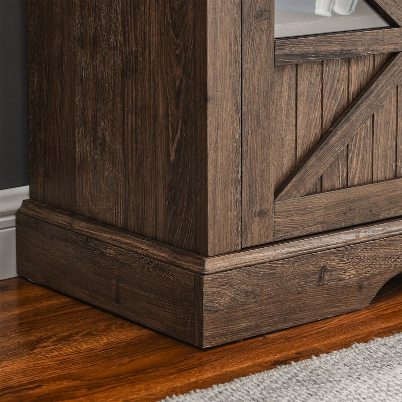 60" Fireplace TV Stand with Remote Control and Double Safety Protection Device for TVs Up to 70"