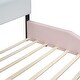 preview thumbnail 10 of 9, Full Size Upholstered Platform Bed with Storage Nightstand & Guardrail