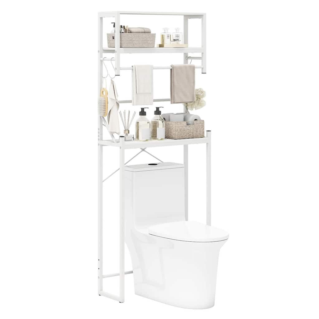 Costway 3-Tier Over the Toilet Storage Rack with Towel Holder Hooks & - See Details