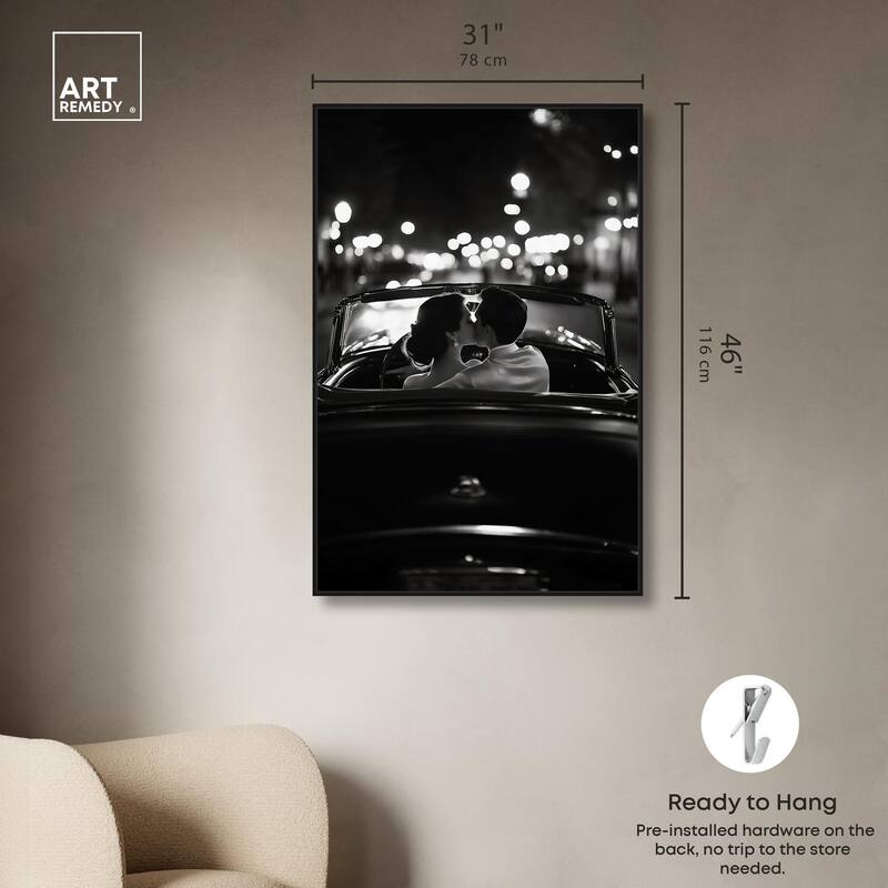 Kiss Me in the Moonlight II Canvas by Art Remedy
