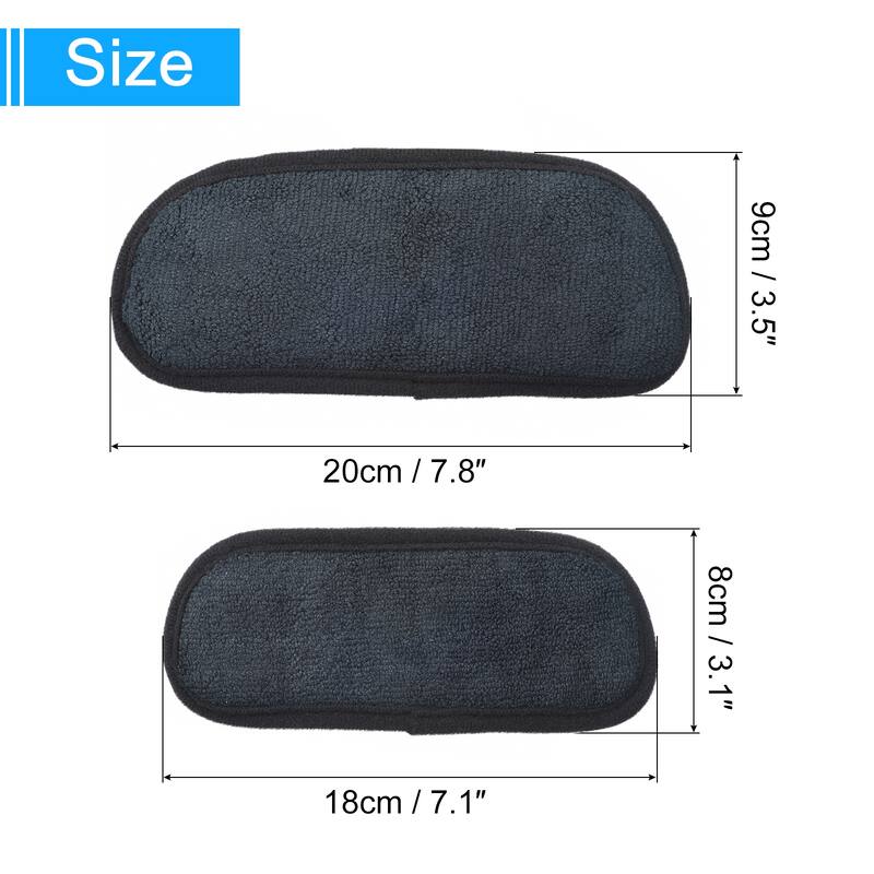 2pcs Refrigerator Drip Tray Catcher for Fridge Water Dispenser Absorbent, Black - Black