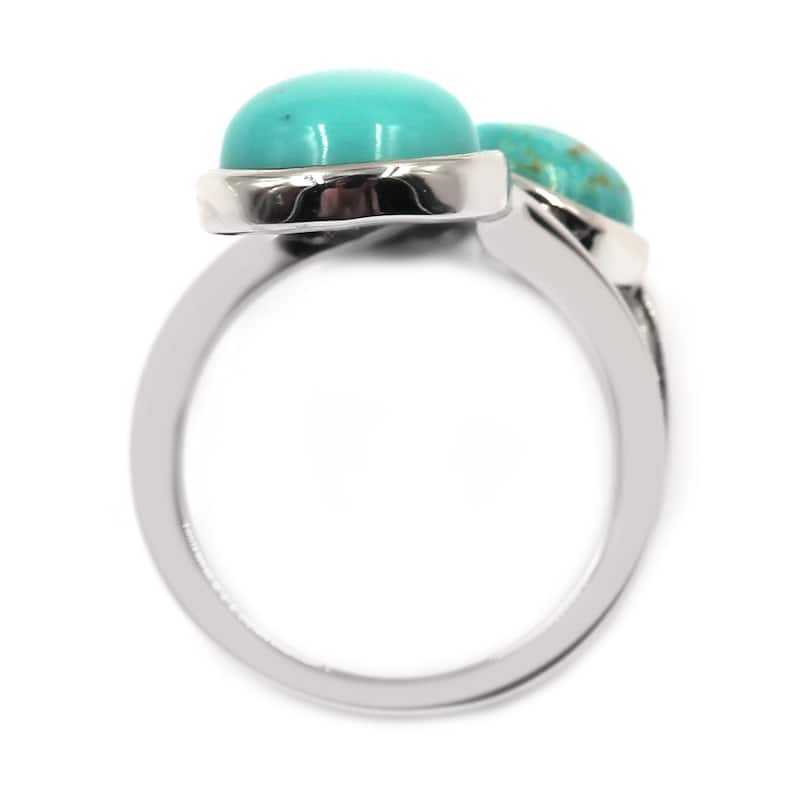 Turquoise Gemstone Ring, 925 Sterling Silver Ring