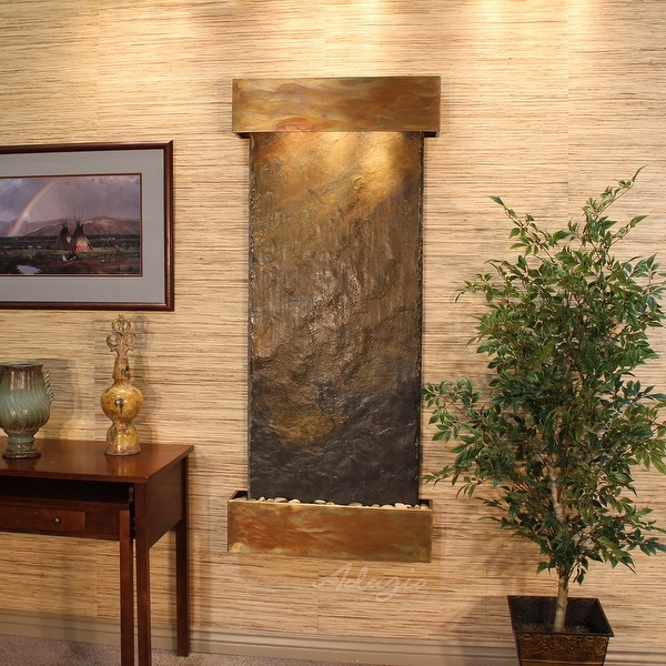 Adagio Inspiration Falls Fountain - Square - Rustic Copper - Choose Options - Multi|Multi