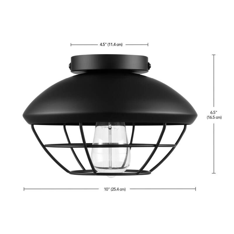 Globe Electric 91009555 Sam 10" Wide Flush Mount Ceiling Fixture