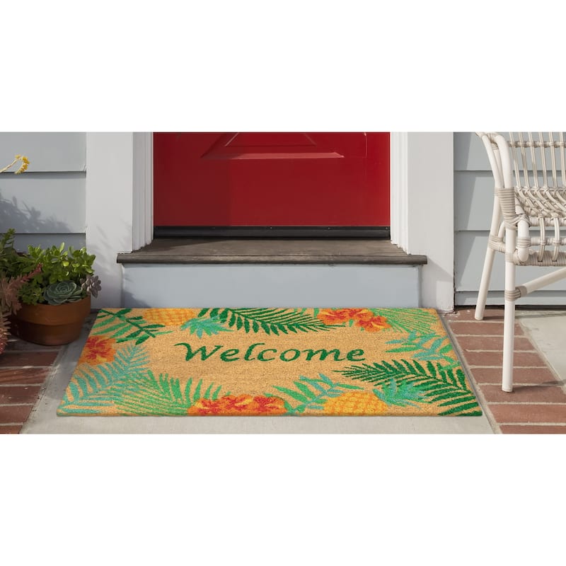 Liora Manne Island Greetings Coir Welcome Door Mat