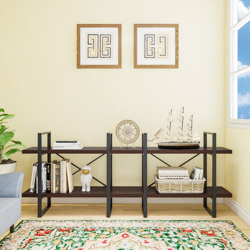 2-Tier longer with open shelving by DAVEE FURNITURE INC - 70.86*28.35*11.34 - 70.86*28.35*11.34