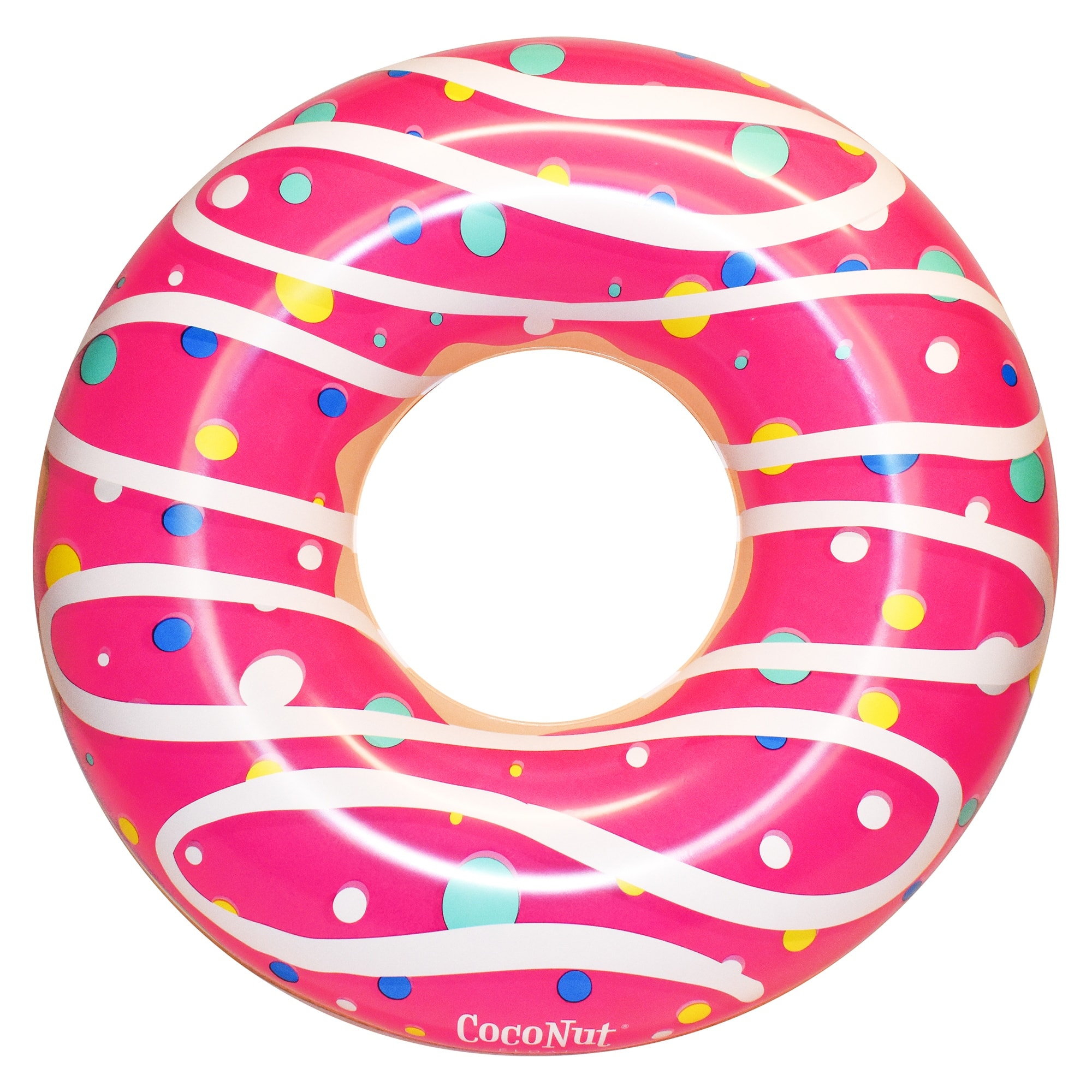 CocoNut Float: Pink Sprinkled & Glazed Donut - 48