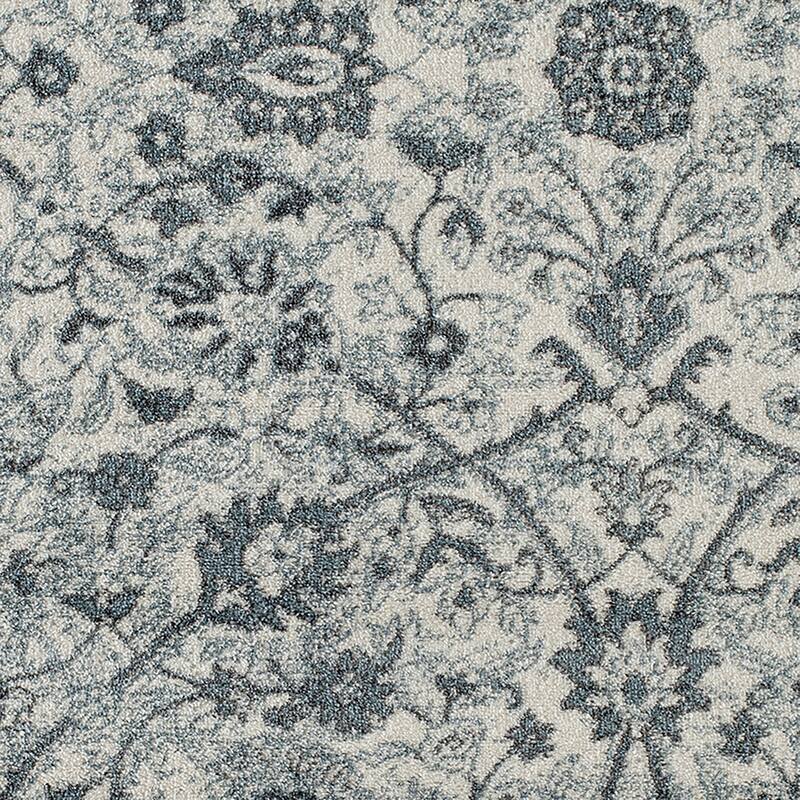 Aurelia Sala Light Blue Floral Area Rug