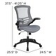 preview thumbnail 64 of 150, Mid-Back Mesh Swivel Ergonomic Task Office Chair with Flip-Up Arms