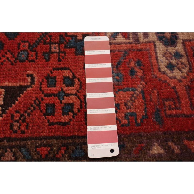 ECARPETGALLERY Hand-knotted Konya Anatolian Red Wool Rug - 3'7 x 10'8