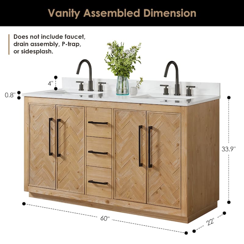 Altair Bellavia Bath Vanity in Weathered Fir with Mirror