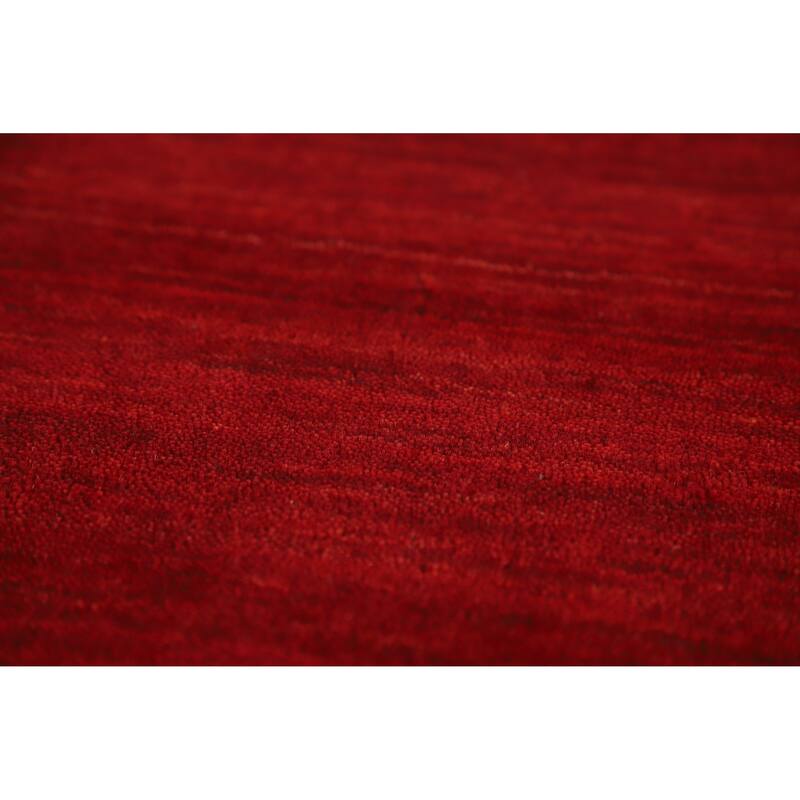 Hand Knotted Oriental 100% Wool Carpet Tribal Animal Pictorial Red Gabbeh Area Rug - 7' 6'' X 5' 0''