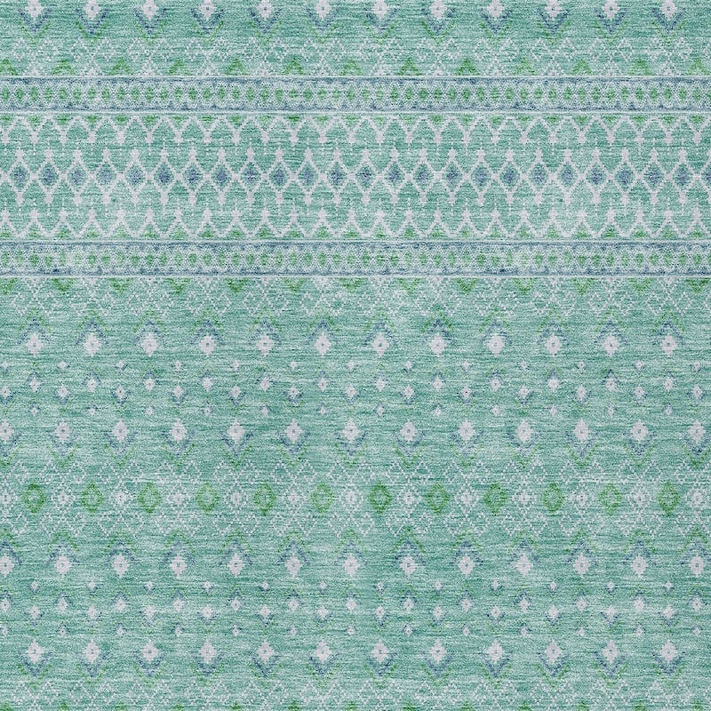 HomeRoots Tribal Transitional Rectangle Outdoor Rug