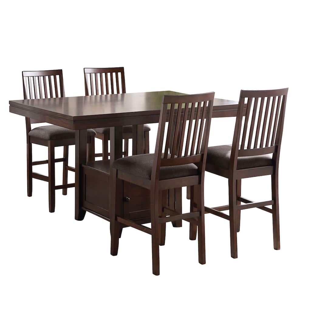 Steve Silver Yardley 5-Piece Counter Height Storage Dining Set