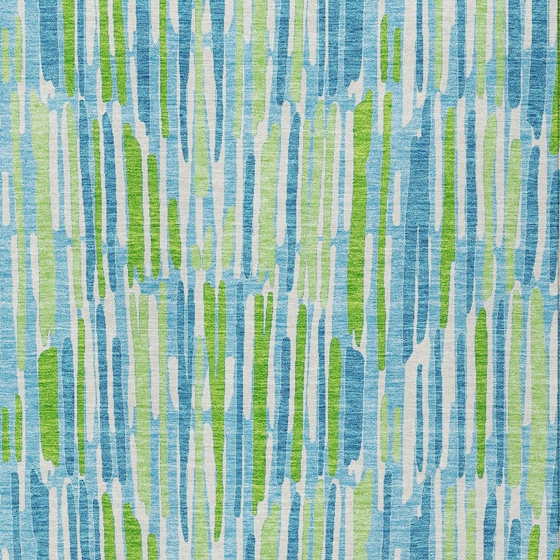 HomeRoots Abstract Transitional Rectangle Outdoor Rug