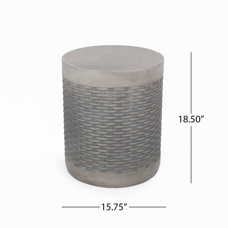 Outdoor Lightweight End Table Round