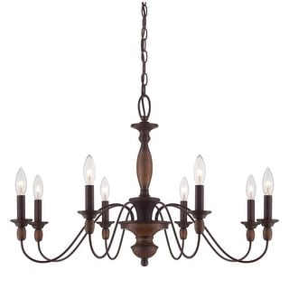 Holbrook 8-Light Chandelier in Tuscan Brown