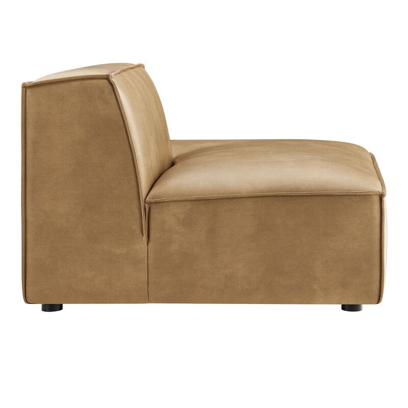 Restore Vegan Leather Right-Facing Armless Modular Chaise