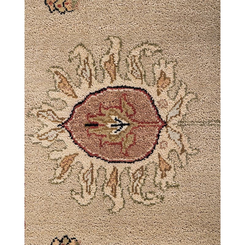 Oushak One-of-a-Kind Handmade Area Rug - Sand, 8' 10" x 11' 10" - 8' 10" x 11' 10"