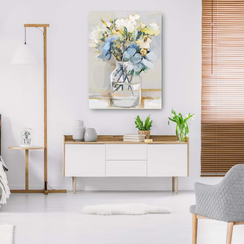 Petite Fleurs III By Studio Arts Canvas Art Print