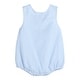 preview thumbnail 2 of 2, Classic Light Blue Seersucker Bubble Romper