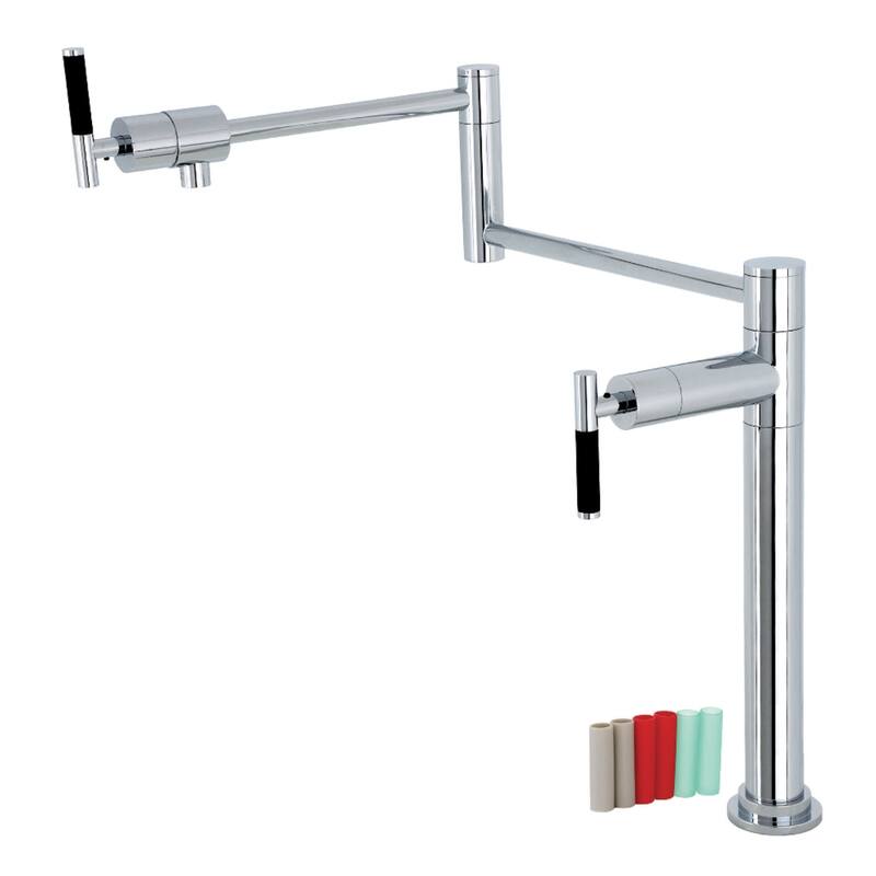 Kingston Brass KS470.CKL Kaiser 3 GPM Single Hole Pot Filler with - Polished Chrome
