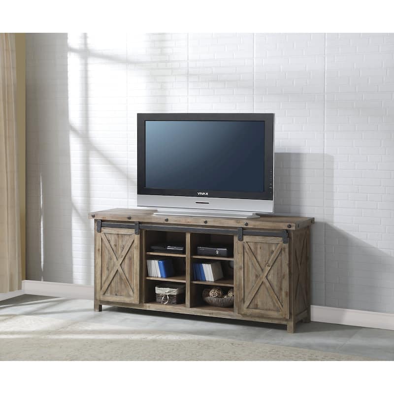 Carpenter Brown Wood Entertainment Base by Flexsteel - 72" x 33" x 19"