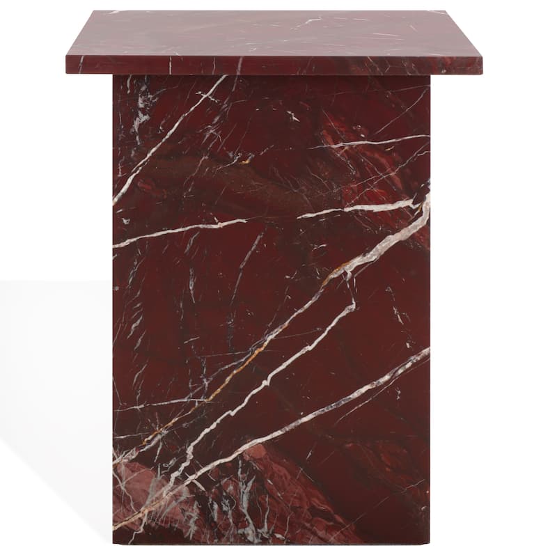 SAFAVIEH Couture Adriano 2 Leg Marble Accent Table - 18"W x 18"D x 22"H