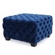 preview thumbnail 43 of 54, Jaymee Modern Glam Button Tufted Velvet Ottoman by Christopher Knight Home