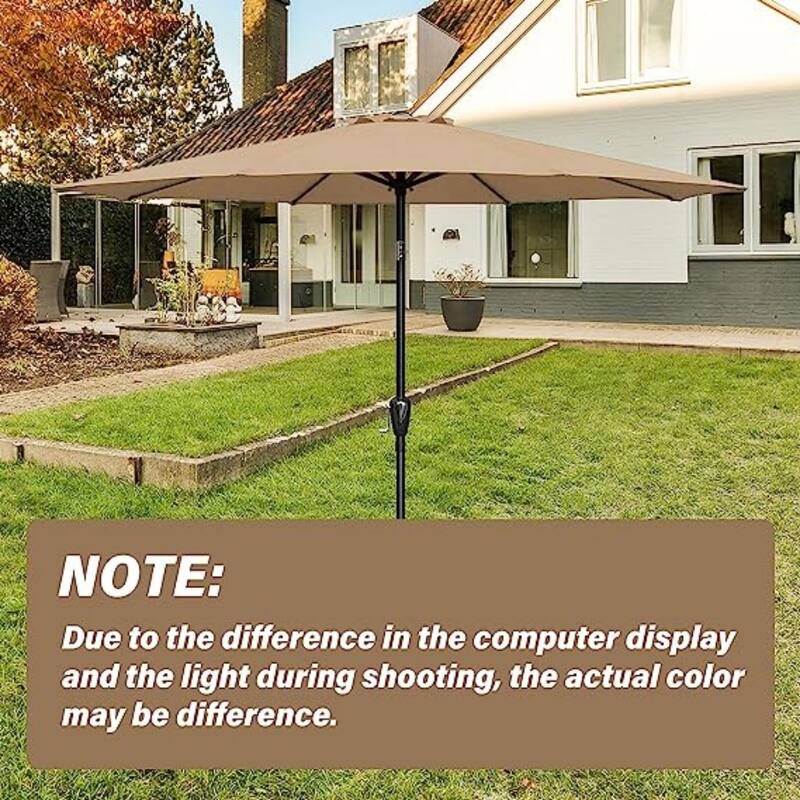 9ft.Patio Umbrella Replacement Canopy, Outdoor Table & Market & Yard Umbrella Replacement Top Cover (No stand and base)