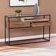 preview thumbnail 2 of 7, SEI Furniture Ottone Industrial Brown Wood Console Table