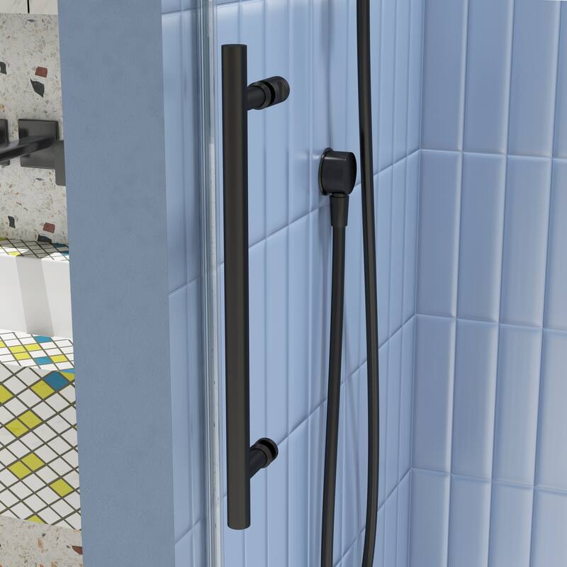 60"W x 74"H Frameless Single Sliding Shower Door with 5/16" Tempered Glass - 60'' x 74''
