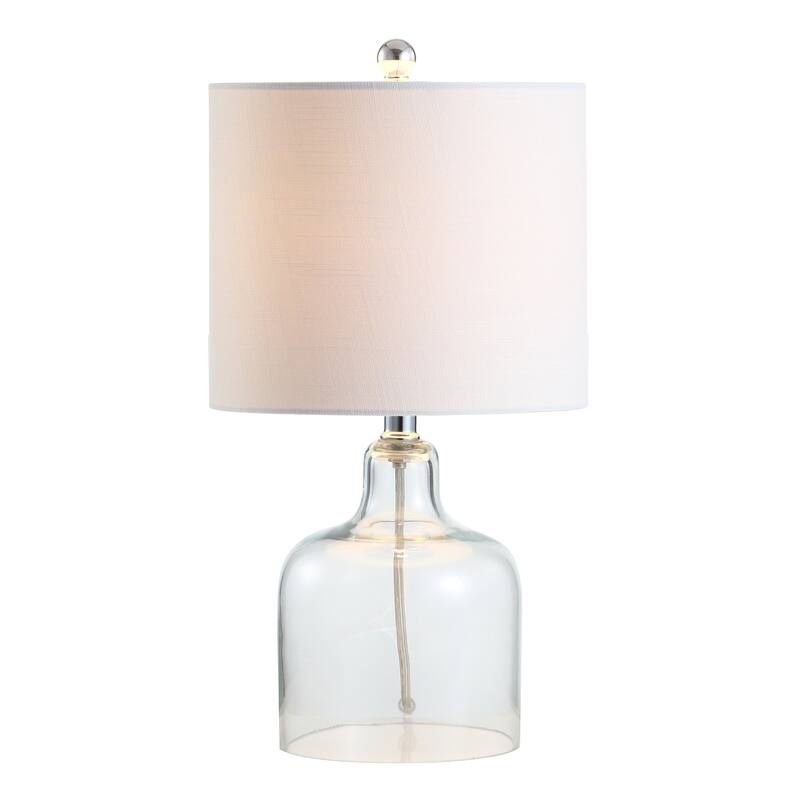 Owen 19" Glass Bell LED Table Lamp, Gold by JONATHAN Y