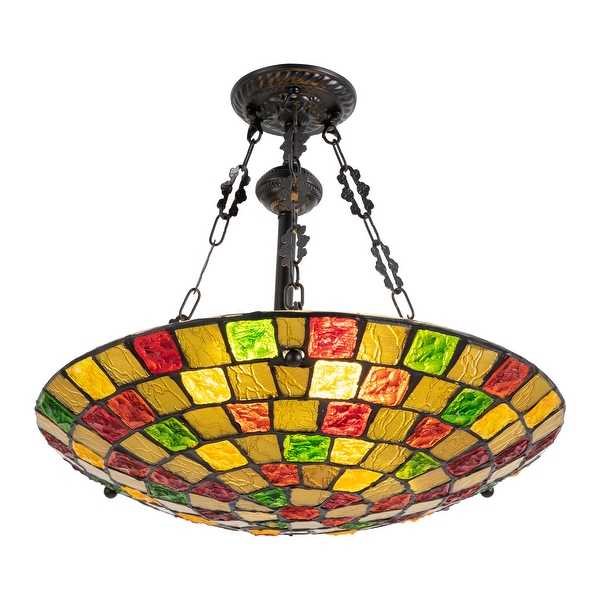 Inverted tiffany ceiling light cheap