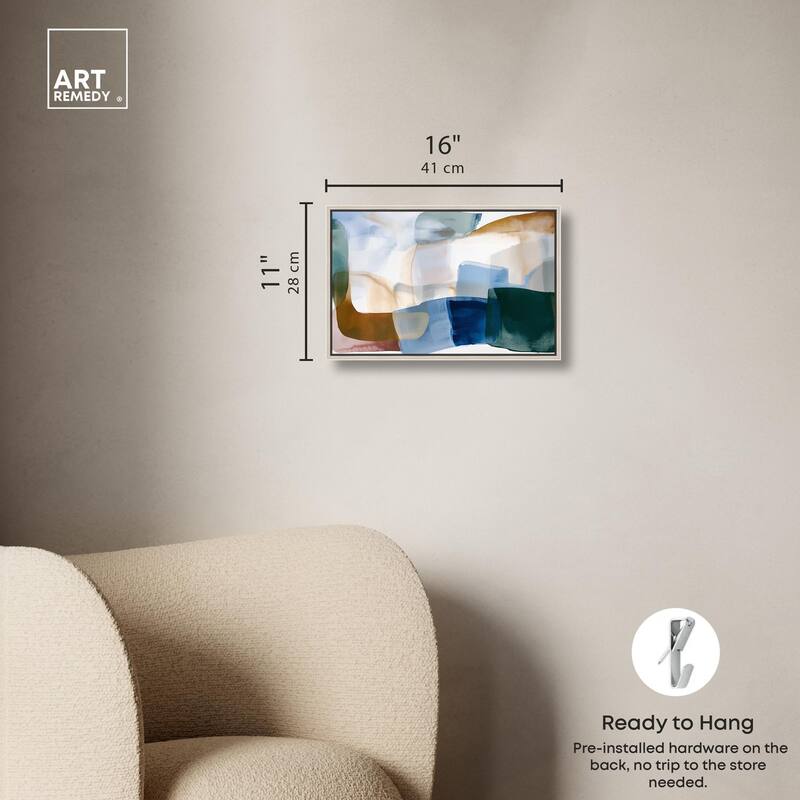 Contoured Calm I Canvas by Art Remedy