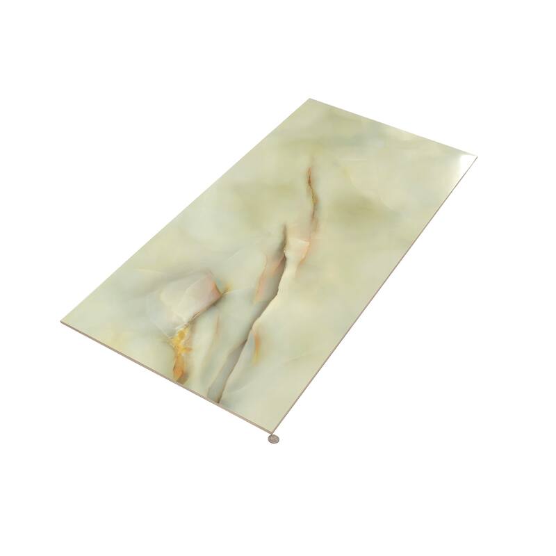 Splendor 24x48 Celadon Giada Porcelain Large Format Onyx Wall and Floor Tile (15.5 sq ft/case) - 2 Pack