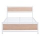 preview thumbnail 1 of 7, White Full Size Bed Frame Metal Platform with Wood Headboard Footboard, Heavy Duty Steel Slats Support/ No Box Spring Required White - Full