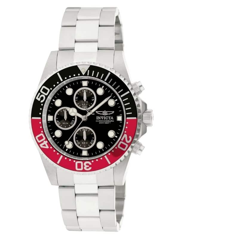 Invicta Men's 1770 'Pro Diver' Chronograph Stainless Steel Watch
