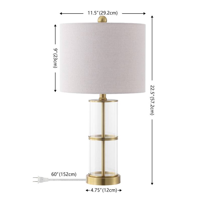 SAFAVIEH Couture Nalla, 23-inch, Table Lamp - 12"W x 12"D x 23"H