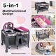 preview thumbnail 20 of 19, Babyjoy 4-in-1 Convertible Portable Baby Playard Newborn Napper with - See Details