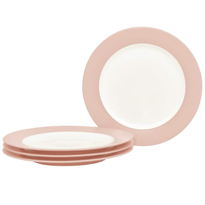 Noritake Colorwave Set Of 4 Rim Salad Plates, 8-1/4" - Pink