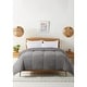 preview thumbnail 2 of 24, Cozy Down Alternative Reversible Comforter Full - Queen - Glacier Grey