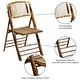 preview thumbnail 3 of 12, Bamboo Wood Event Folding Chairs (Set of 4)