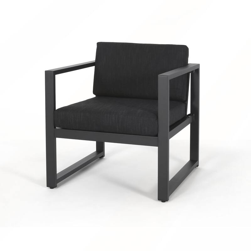 Outdoor Patio Aluminum Club Chair Set of 2