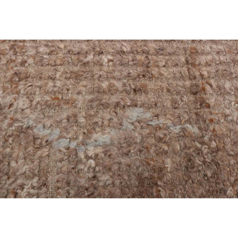 ECARPETGALLERY Hand-knotted Tangier Brown Wool Rug - 8'1 x 10'1